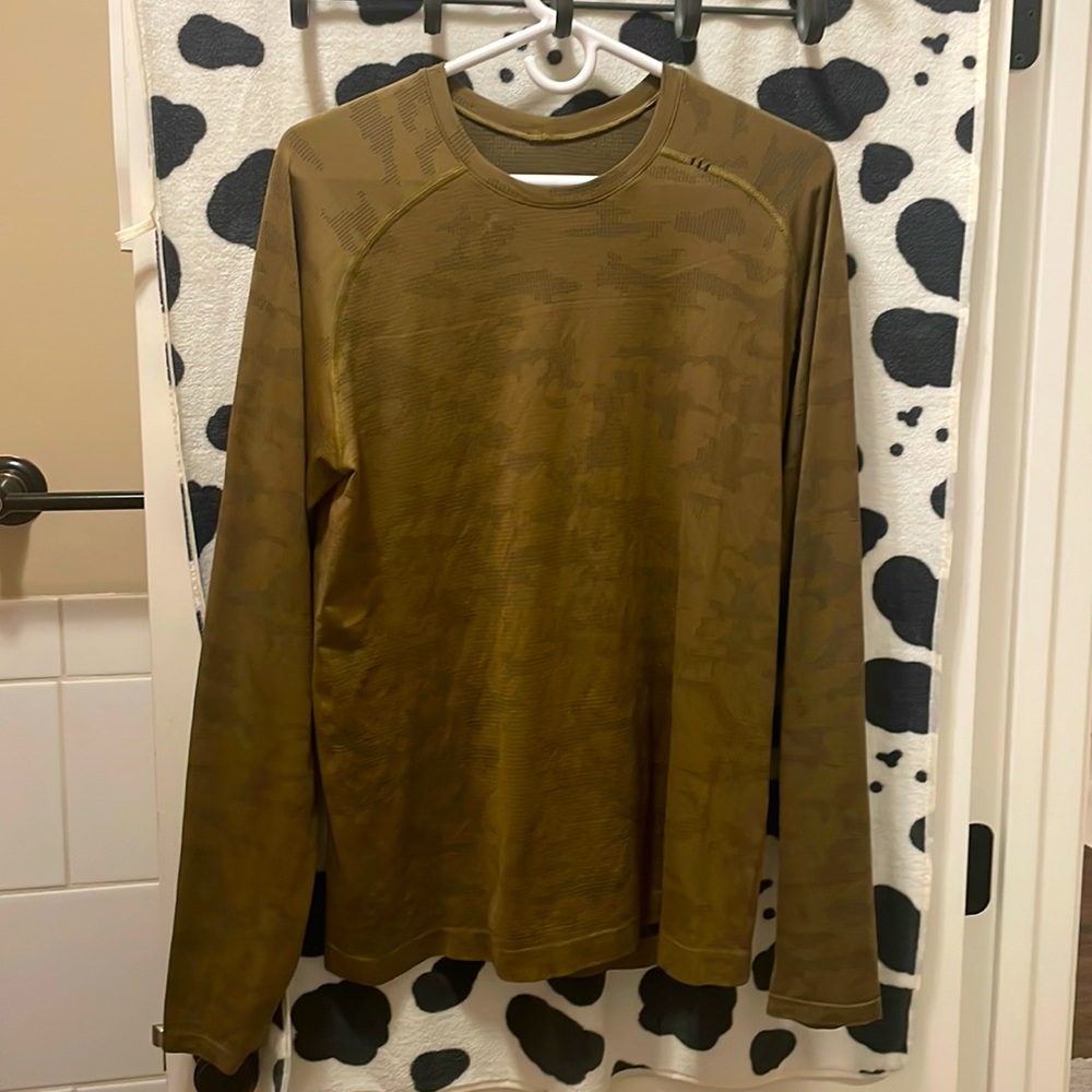 Lululemon metal vent tech long sleeve gold camo